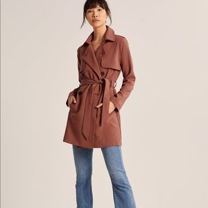 Abercrombie drapey trench coat